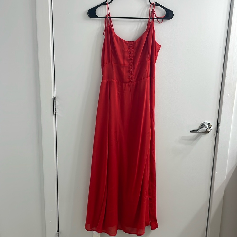 Abercrombie & Fitch Red Maxi Dress